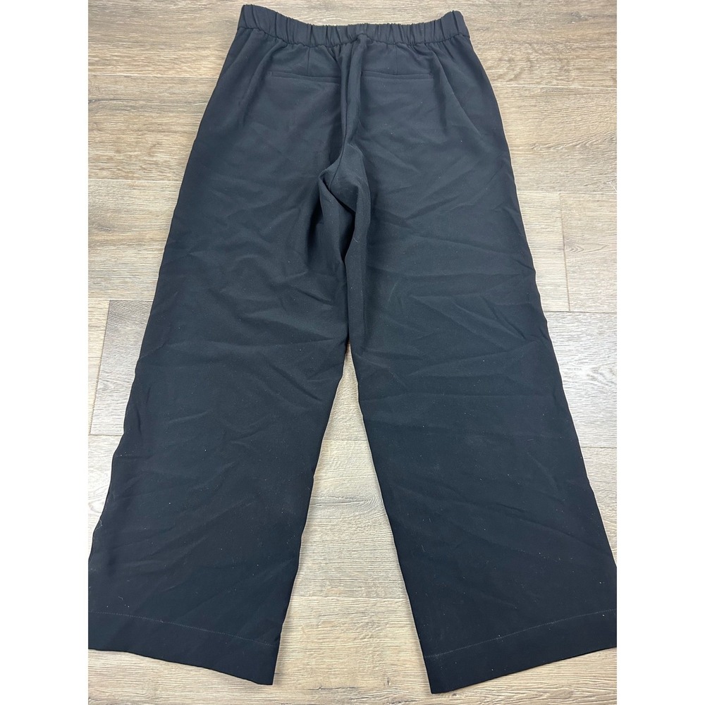 Talbots Womens Black Wide Leg Crop Pants Pull On Stretch Trousers Size S JO3069 - Picture 12 of 13